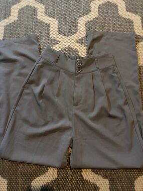 HALARA Women's High-Waist Pleated Dress Pants - Gray